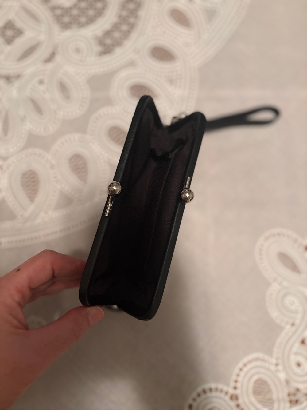 NWOT Coach Women's Black Wristlet Clutch - Elegant Evening Bag - Picture 6 of 7